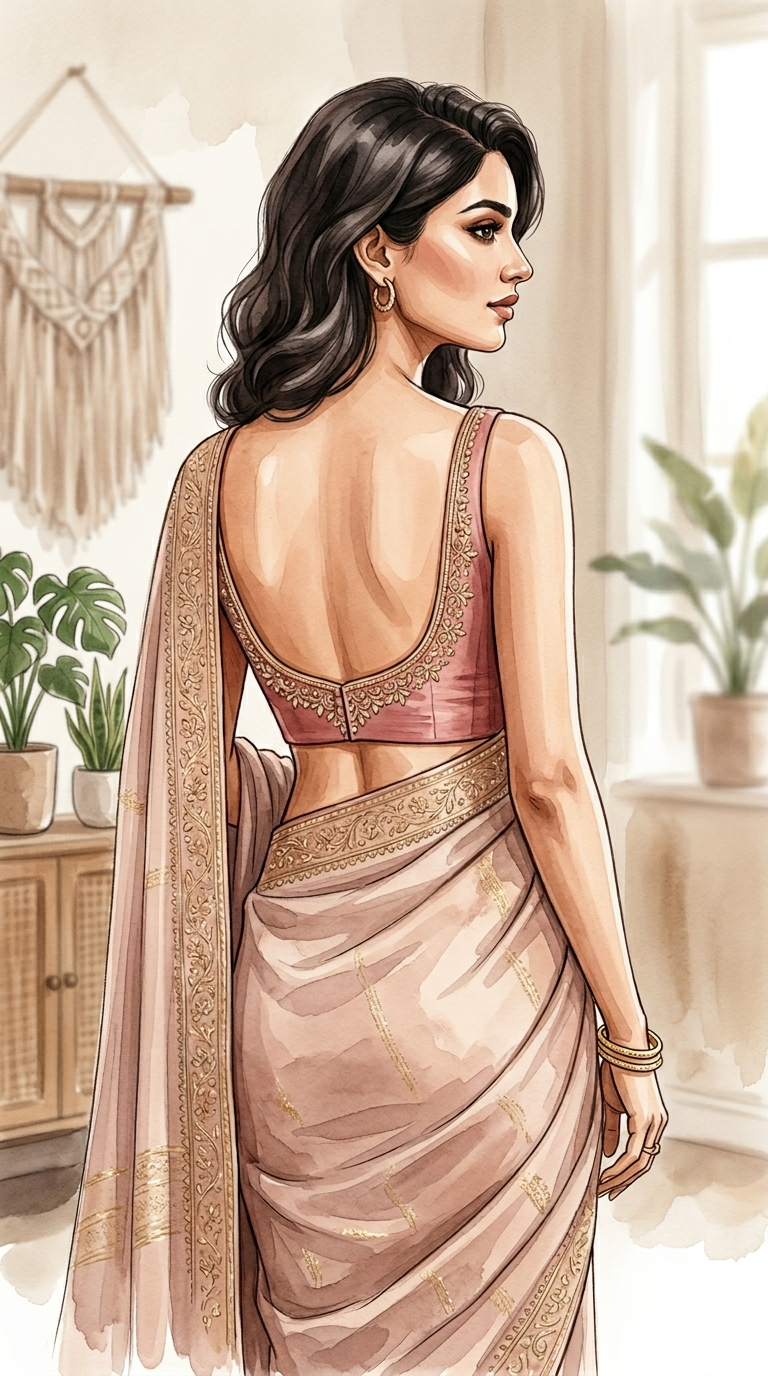 viral blouse design