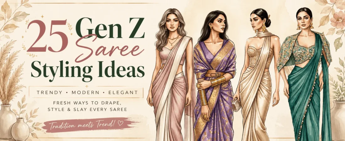 25 Gen Z Saree Style Ideas For Wedding ,Parties & College Events