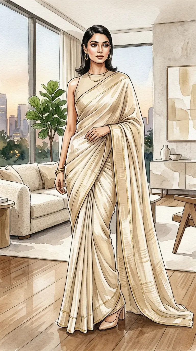 Gen Z saree Style