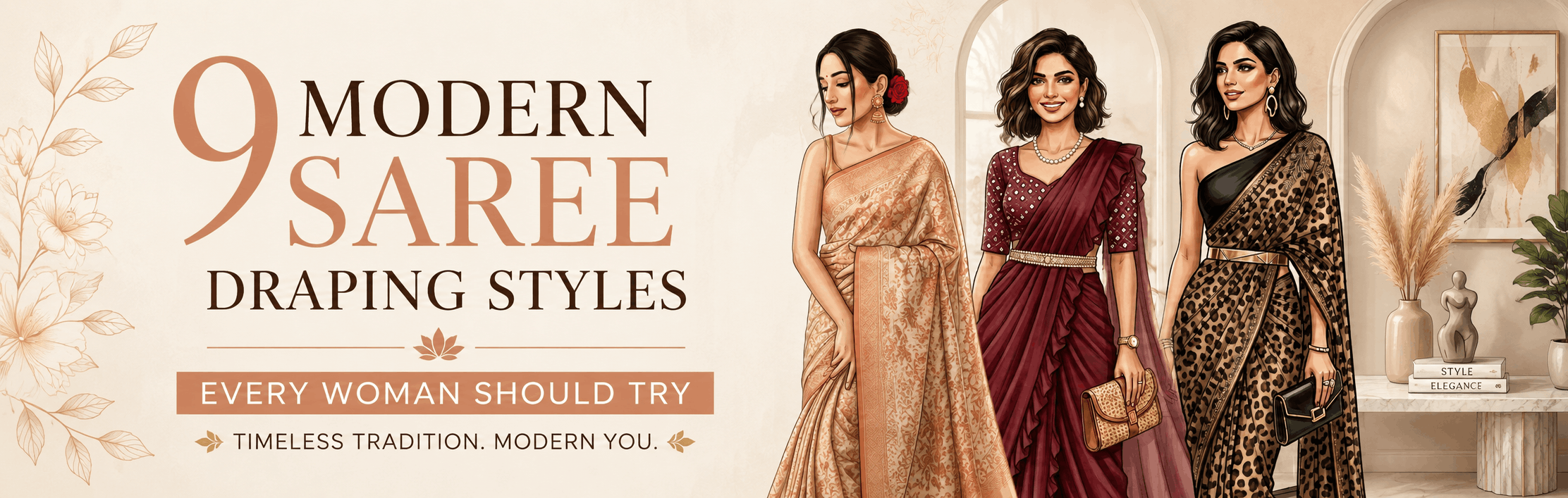 9 Modern Saree Draping Styles Every Woman Should Try