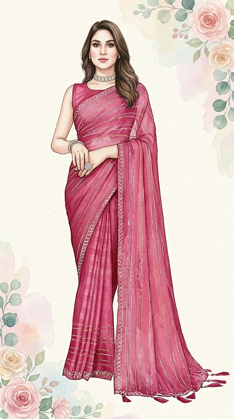 Chiffon lightweight saree for Gen z