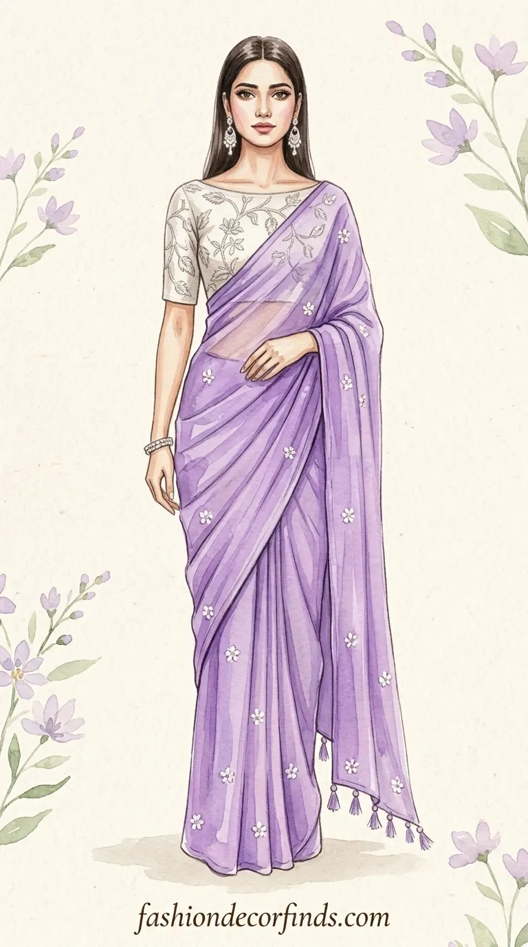 contemporary saree designs