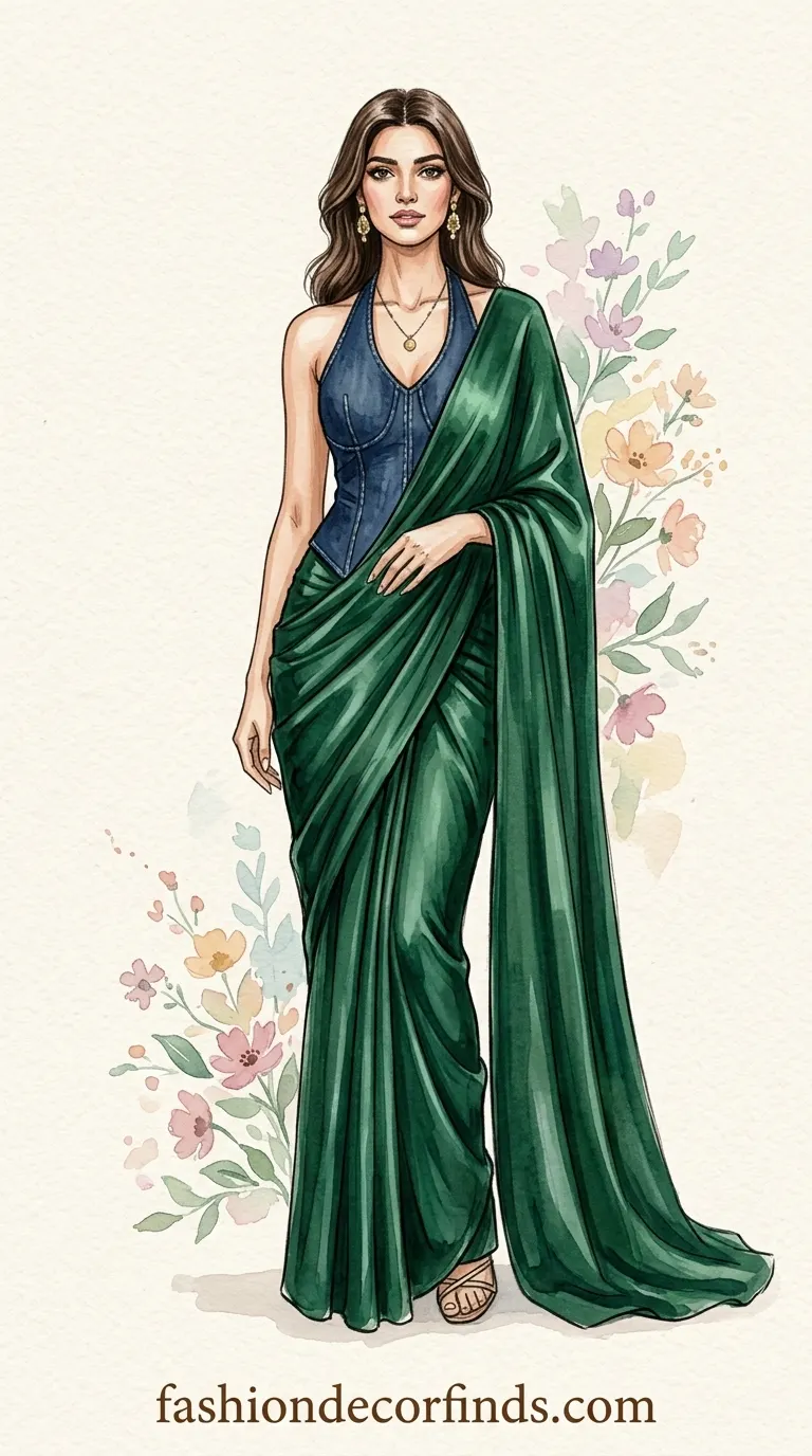 viral saree look Gen Z
