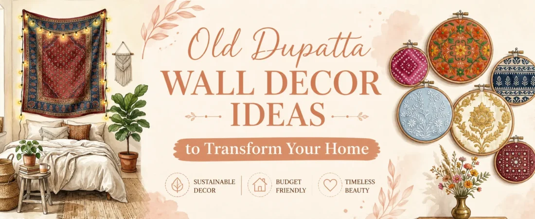 15 Creative Old Dupatta Wall Decor Ideas to Transform Your Home in 2026