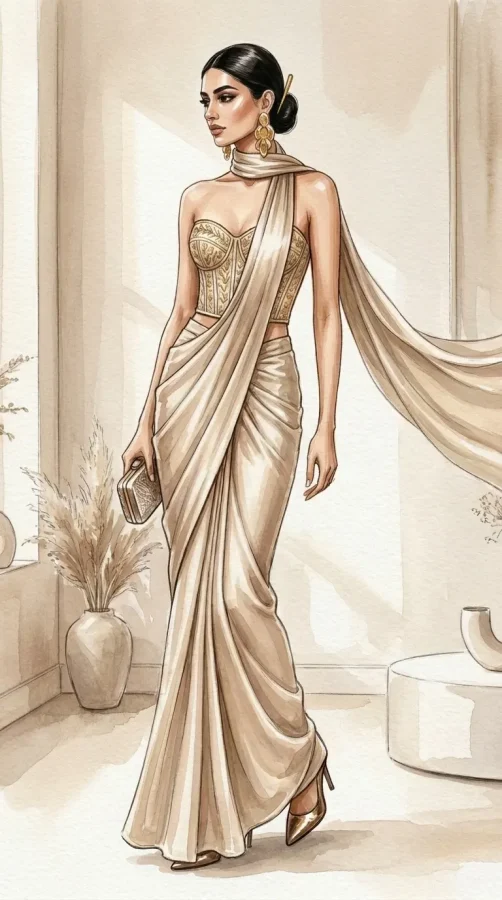 gen z saree style 2026
